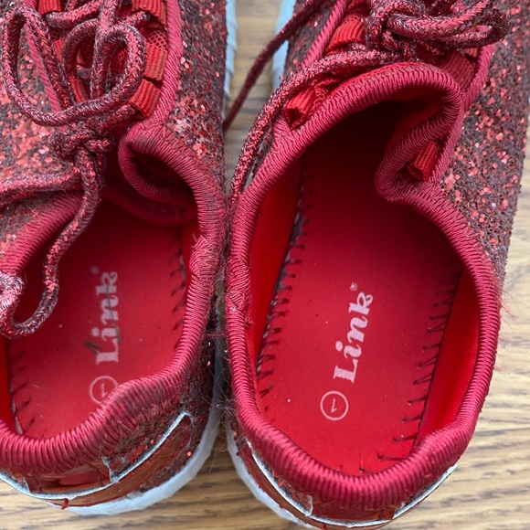 Red glitter sneakers size 1 ❣️ - Picture 4 of 5
